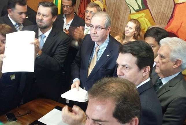 Cunha e oposição - impeachment