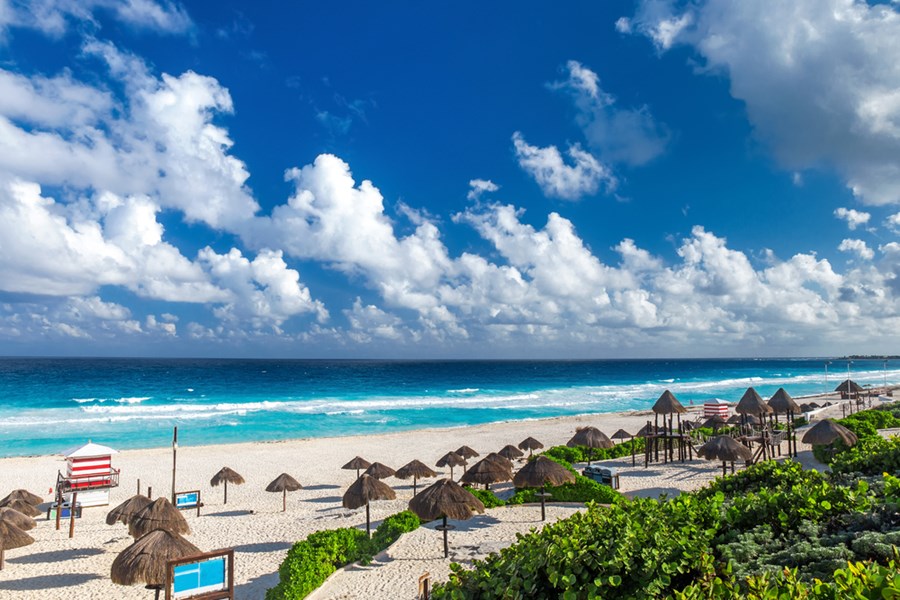 Vista de Cancún, cidade turística do México