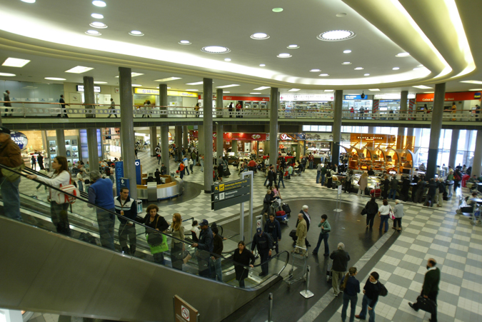 Saguão do aeroporto de Congonhas, em SP