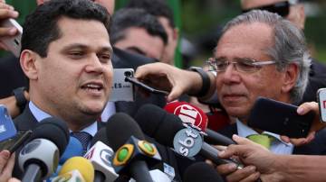 Davi Alcolumbre e Paulo Guedes