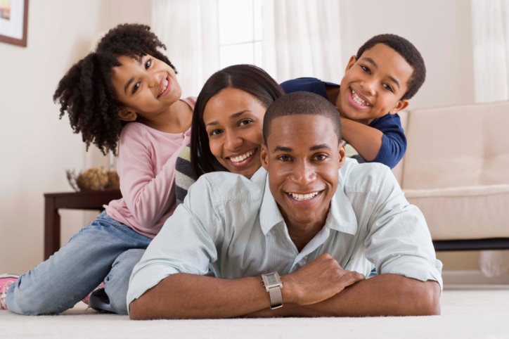 Portrait of smiling family