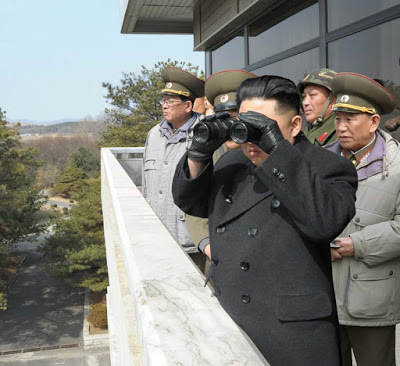 KPA Supreme Commander Kim Jong Un inspects the truce village of Panmunjom. Foto DPR