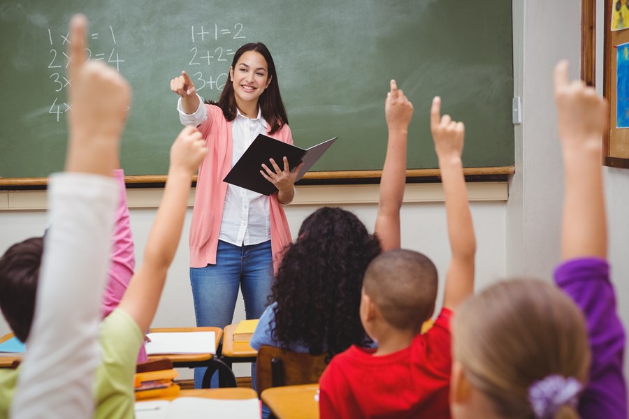 Professora em sala de aula