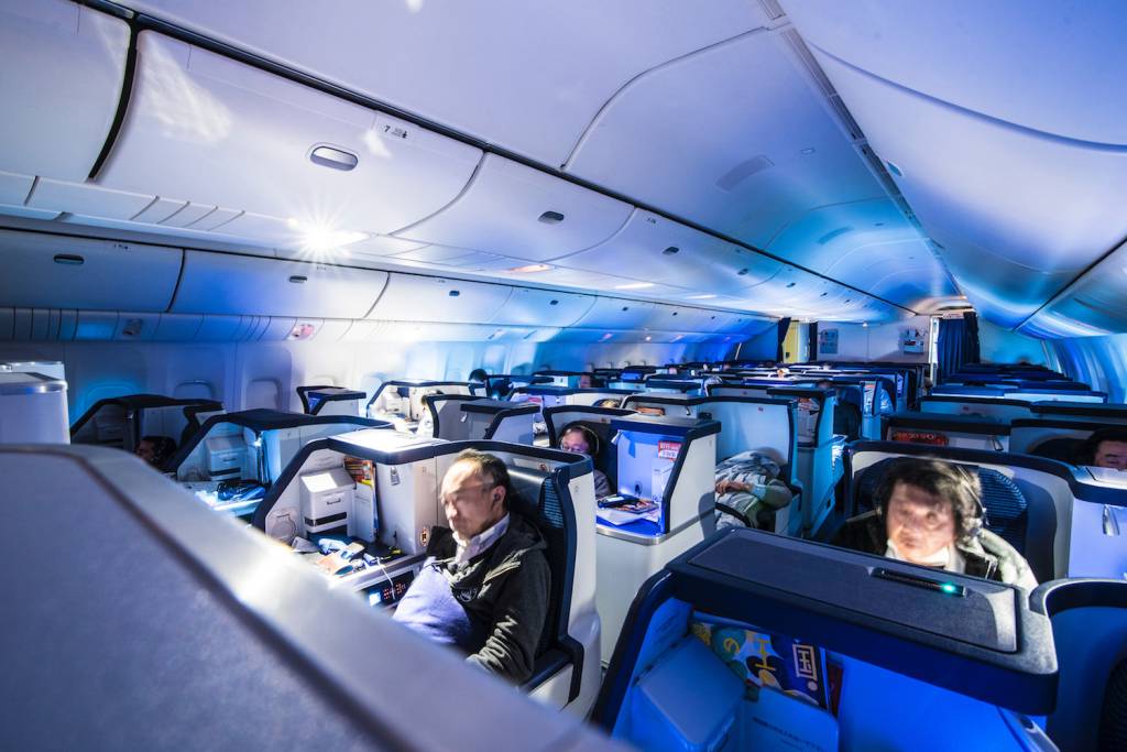 assentos de classe executiva da All Nippon Airways