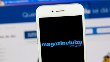 Tela de celular com Magazine Luiza