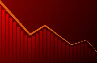 ações bolsa gráfico índices mercado queda baixa
