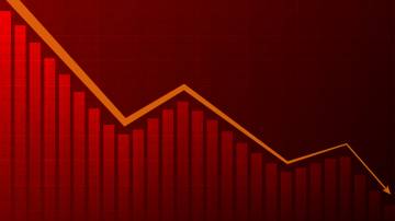 ações bolsa gráfico índices mercado queda baixa