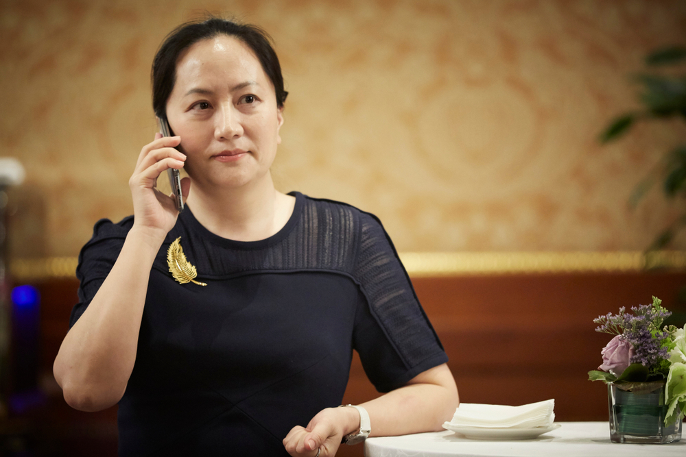 Meng Wanzhou, filha do CEO da Huawei e CFO da companhia. (Shutterstock)