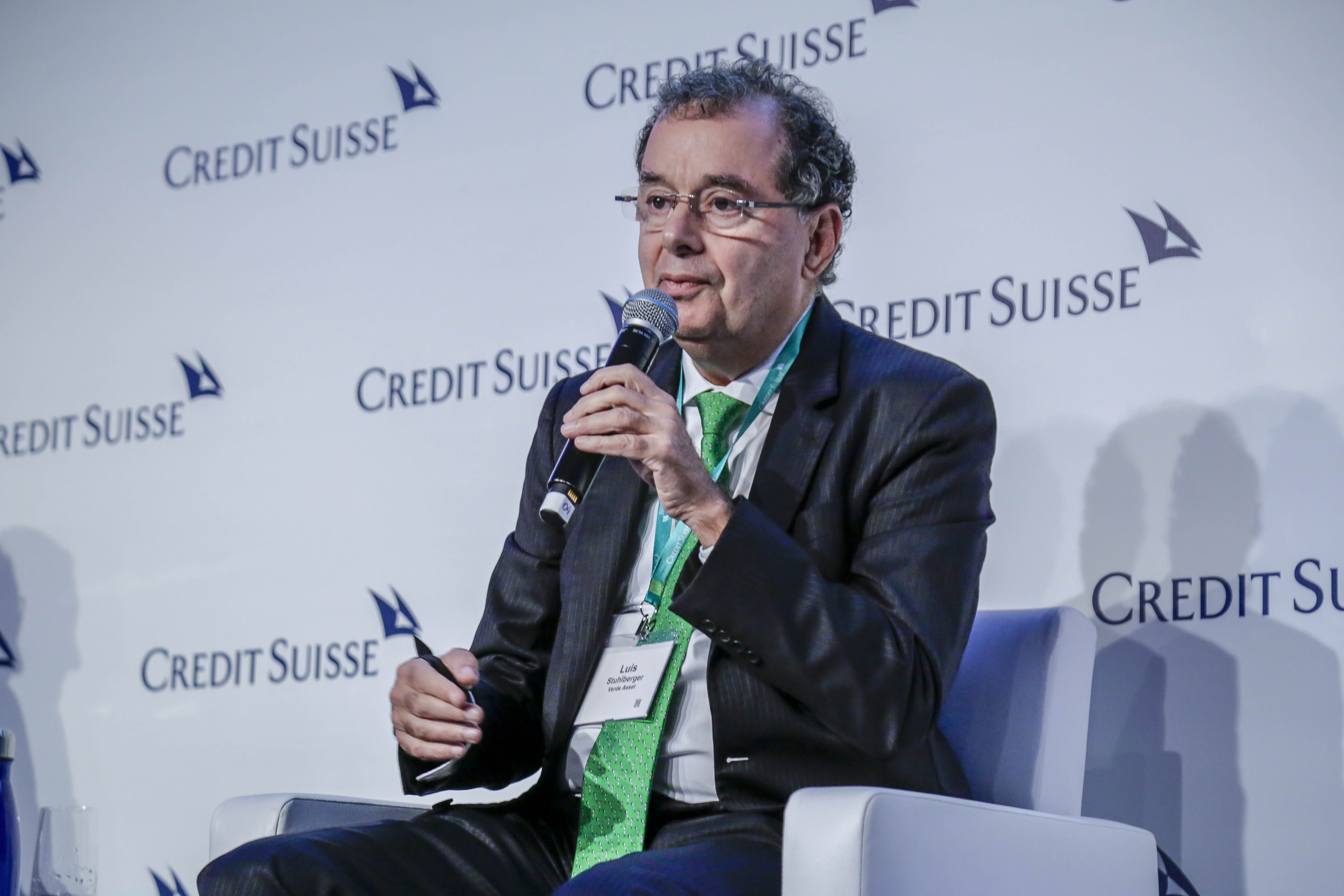 Luis Stuhlberger, gestor da Verde Asset, em evento do Credit Suisse (Crédito: Fotoka/Divulgação)