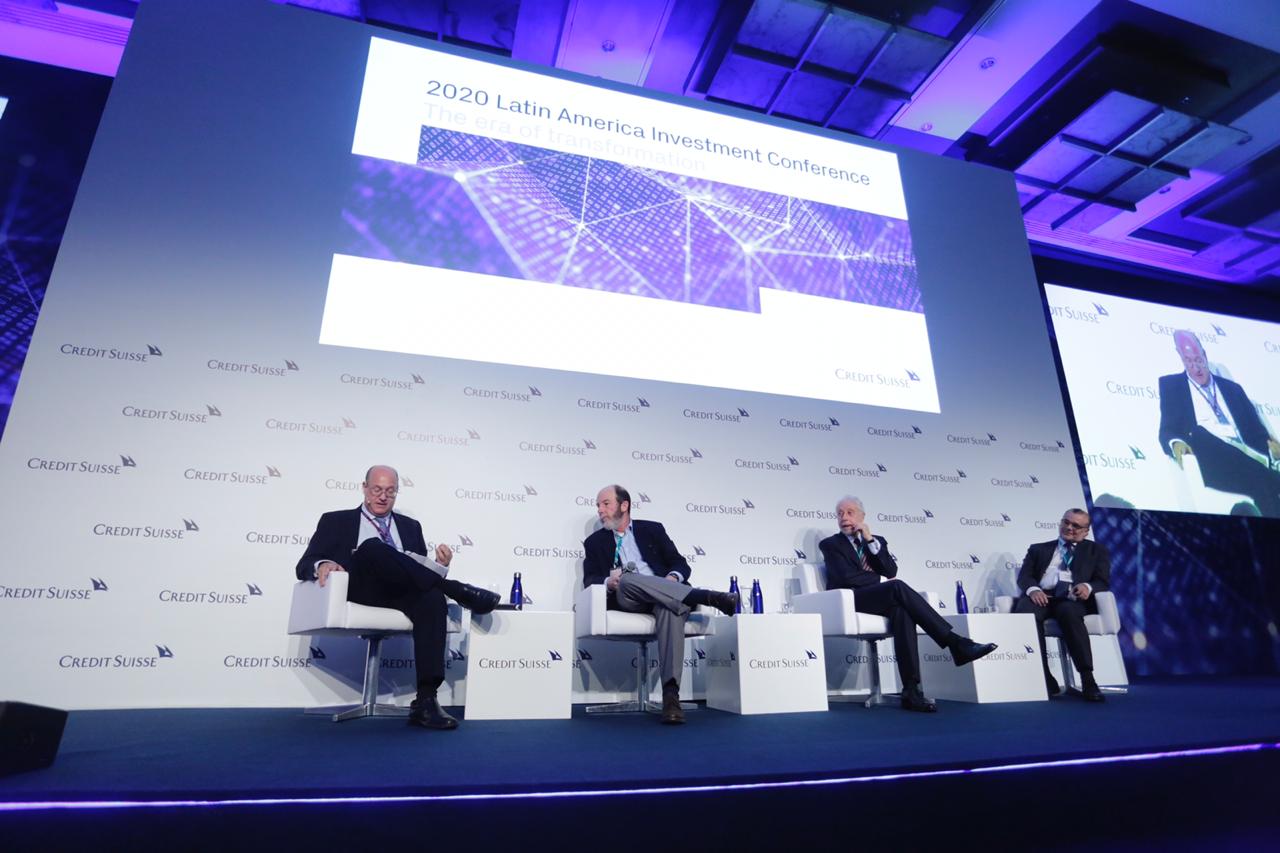 Os economistas Gustavo Franco, Pérsio Arida e Armínio Fraga, em evento promovido pelo Credit Suisse (Foto: Fotoka/Divulgação)