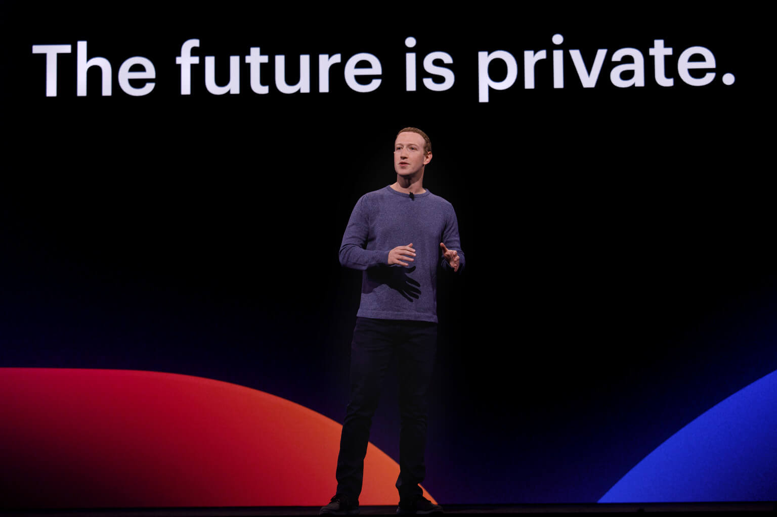 Mark Zuckerberg na F8 2019