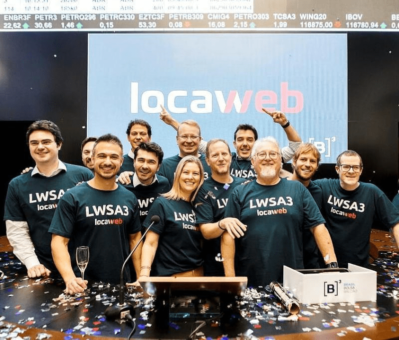 IPO da Locaweb (Crédito: Reprodução/B3)