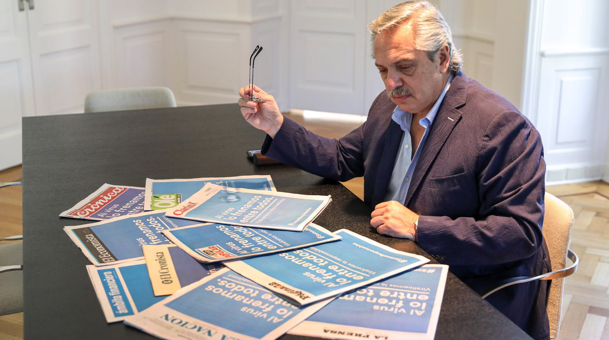 O presidente da Argentina, Alberto Fernández (Foto: Twitter)