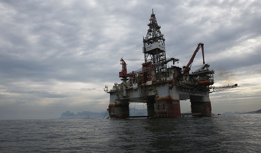 Plataforma da Petrobras na Baia da Guanabara, no Rio de Janeiro(Mario Tama/Getty Images)