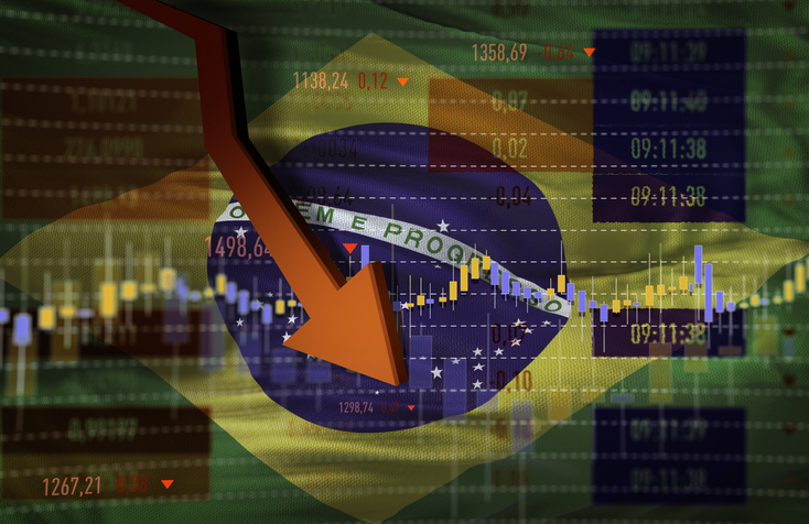 Brasil em queda/crise (Foto: Getty Images)