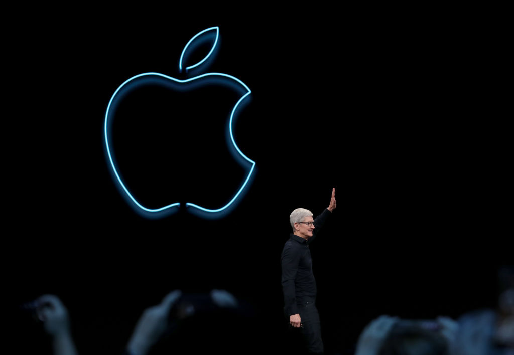 CEO da Apple, Tim Cook, falar durante a conferência anual de desenvolvedores (Foto: Justin Sullivan/Getty Images)