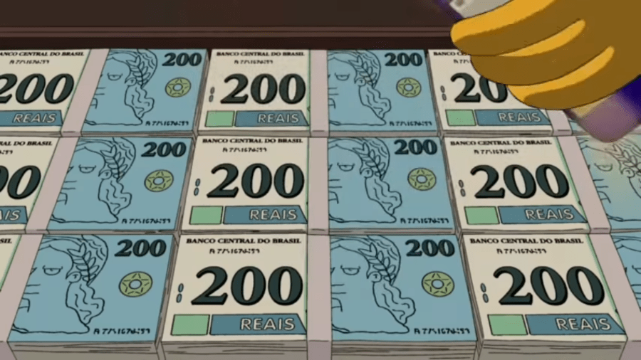 Os criadores de Os Simpsons previram até mesmo a criação da nota de R$ 200! (Reprodução)