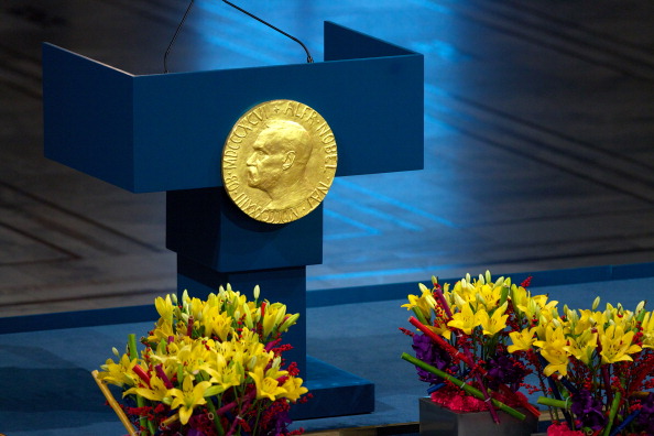 Tribuna da cerimônia de entrega do Prêmio Nobel (crédito: Getty Images)