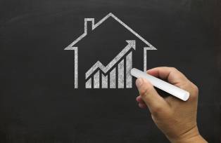 House real estate graph price investment mortgage