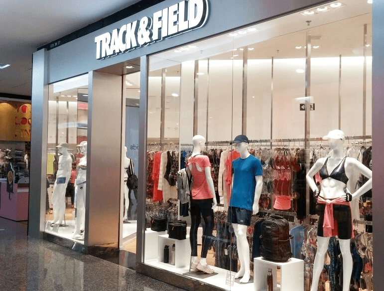 Fachada da loja Track & Field no Cascavel JL Shopping (Foto: Divulgação/Cascavel JL Shopping)