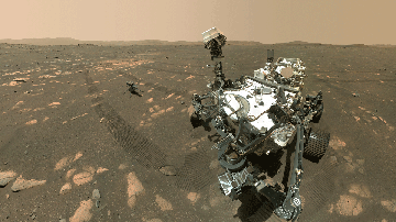 Perseverance's Selfie with Ingenuity