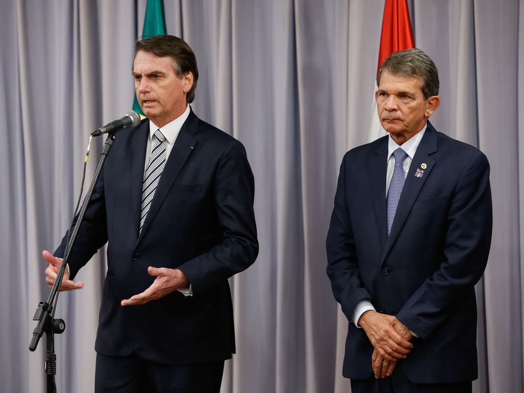 Jair Bolsonaro e General Joaquim Silva e Luna (Foto: Alan Santos/PR)