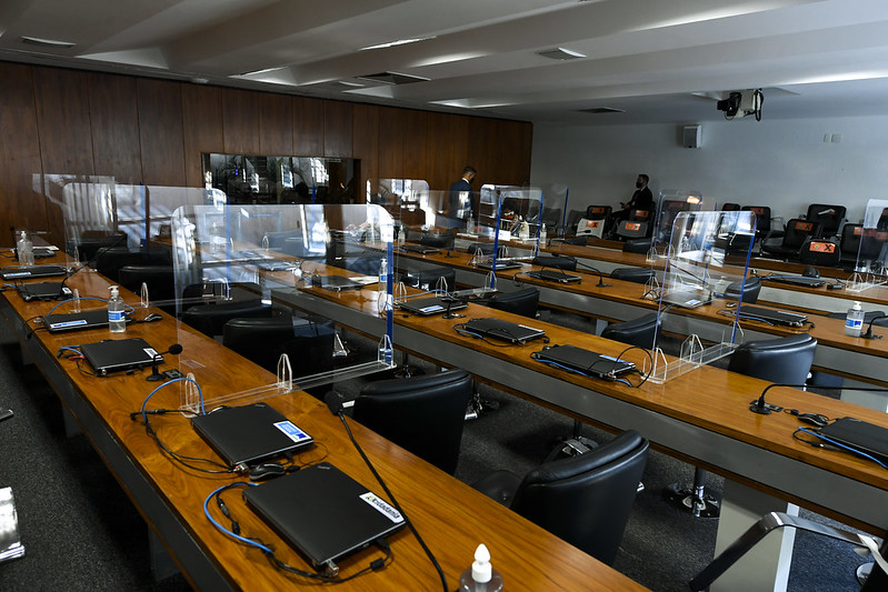 A Comissão Parlamentar de Inquérito (CPI) da Pandemia do Senado Federal (Foto: Edilson Rodrigues/Agência Senado)