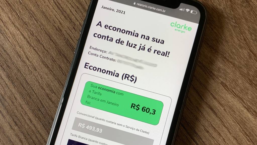 Aplicação web da Clarke (Divulgação)
