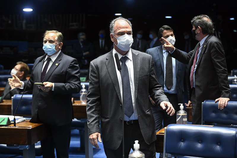 O líder do governo no Senado Federal, Fernando Bezerra Coelho (MDB-PE), discursa no plenário (Foto: Jefferson Rudy/Agência Senado)