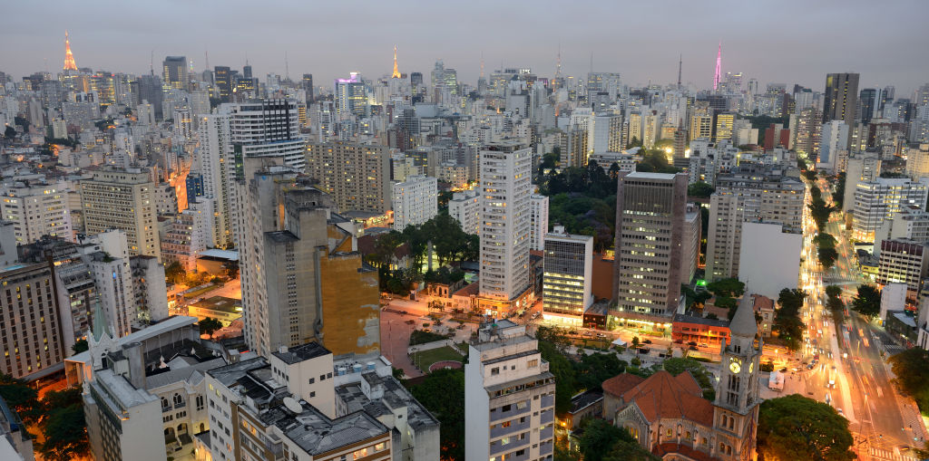 Vista dos prédios de São Paulo (Photo by Frédéric Soltan/Corbis via Getty Images)