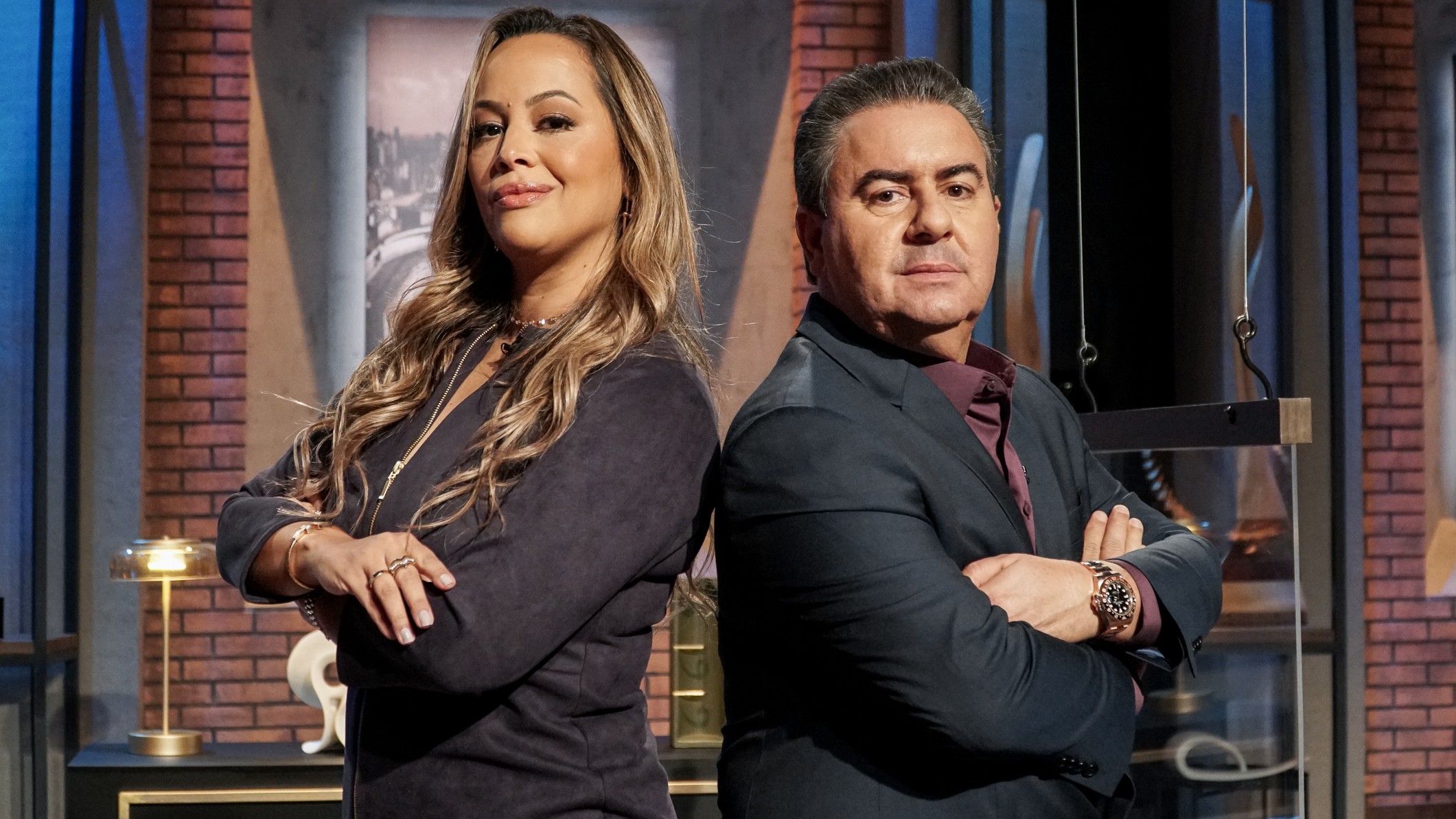 Camila Farani e José Carlos Semenzato (Guido Ferreira/Divulgação Sony Channel)