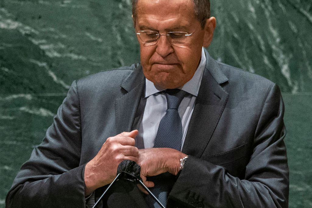 Sergey Lavrov na ONU, em 2021 (Foto: Eduardo Munoz - Pool/Getty Images)