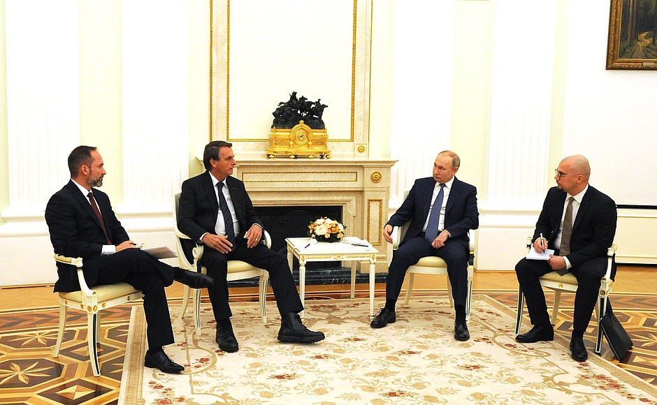 Bolsonaro encontra Putin em Moscou (Kremlin/Divulgação)