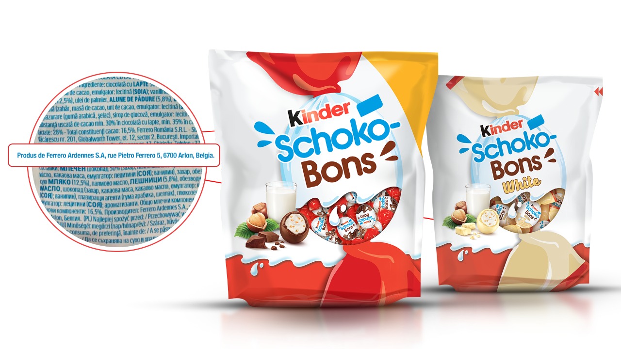 Schoko Bons, chocolate da Kinder que foi pivô de casos de salmonela no Reino Unido (Foto: Divulgação/Ferrero do Brasil)