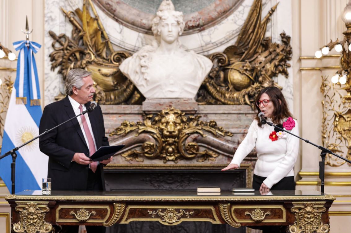 Alberto Fernández e Silvina Batakis (Foto: Twitter/Alberto Fernández)