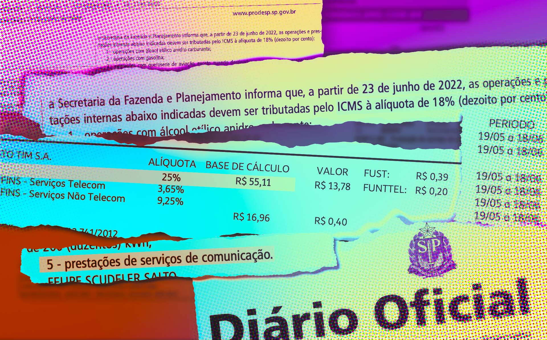 Teles não reajustam ICMS nas contas de telefonia e internet dos consumidores (Arte: Leonardo Albertino/InfoMoney)