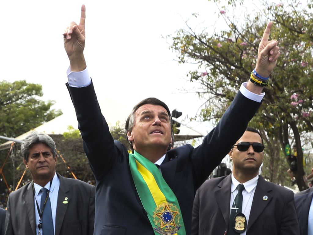 Desfile cívico-militar do 7 de Setembro, que este ano comemora o Bicentenário (200 anos) da Independência do Brasil (Foto: Antonio Cruz/Agência Brasil)