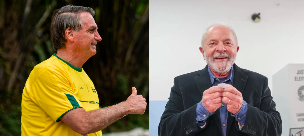 Jair Bolsonaro (PL) e Luiz Inácio Lula da Silva (PT) votam no primeiro turno (Reprodução)