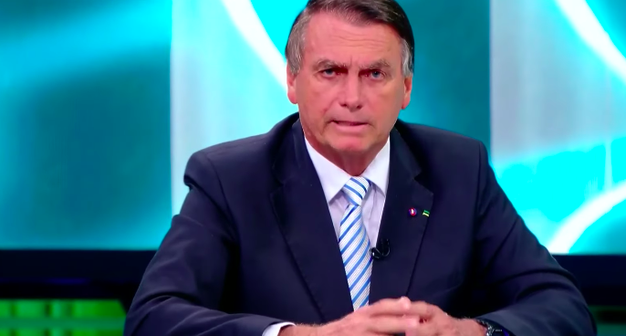 Jair Bolsonaro (PL) em sabatina do pool de imprensa formado por SBT, Terra, CNN Brasil, Veja, Estadão/Eldorado e Nova Brasil (Reprodução/YouTube CNN Brasil)