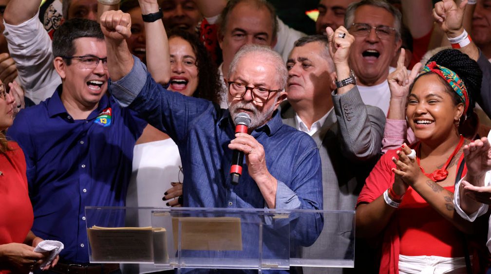 Lula faz primeiro discurso após ser eleito presidente da República (Daniel Munoz/VIEWpress)