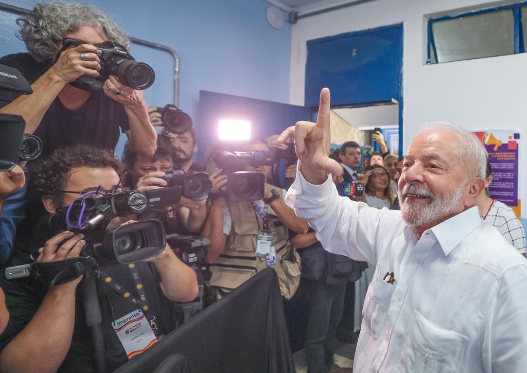 Lula vota em São Bernardo do Campo (SP), no segundo turno das Eleições 2022 (Foto: Ricardo Stuckert/Divulgação)