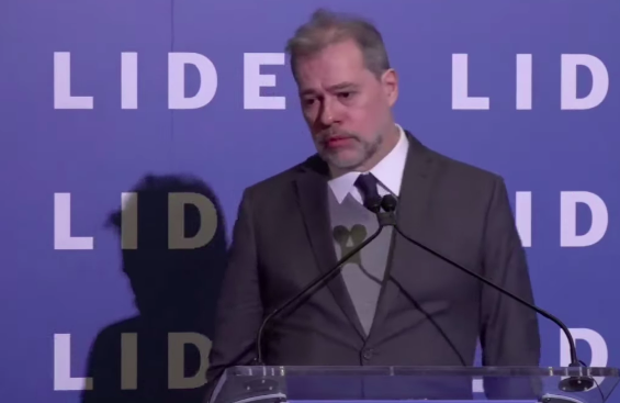 Dias Tofolli, ministro do STF, discursa em conferência do Lide, em Nova York (Reprodução)