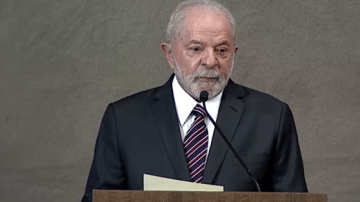 Lula em diplomação como presidente da República, em dezembro de 2021 (Reprodução/YouTube PT TV)