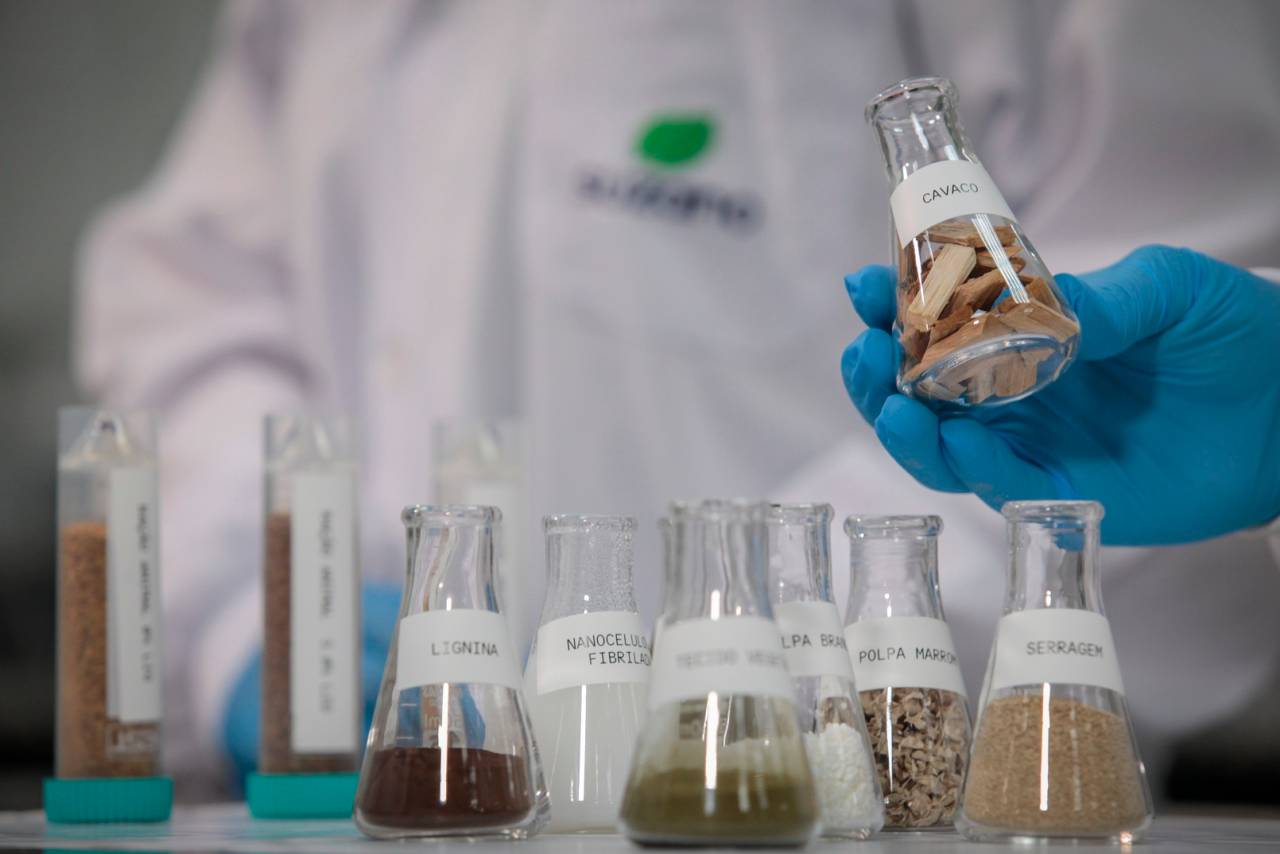 Laboratório da Suzano Papel e Celulose (Foto: Divulgação/ Ehder de Souza)