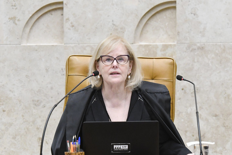 A ministra Rosa Weber, presidente do Supremo Tribunal Federal (STF), durante sessão plenária (Foto: Carlos Moura/SCO/STF)