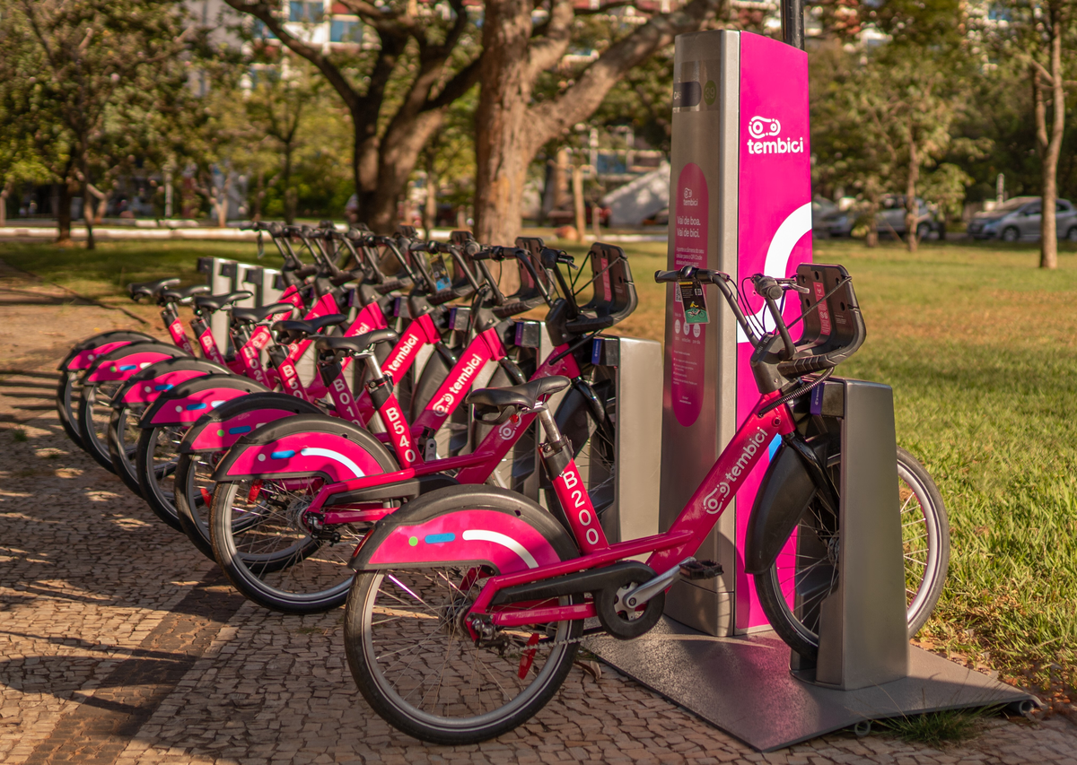 Tembici é uma startup de micromobilidade urbana que oferece bicicletas compartilhadas em quatro países da América Latina. Foto: Divulgação