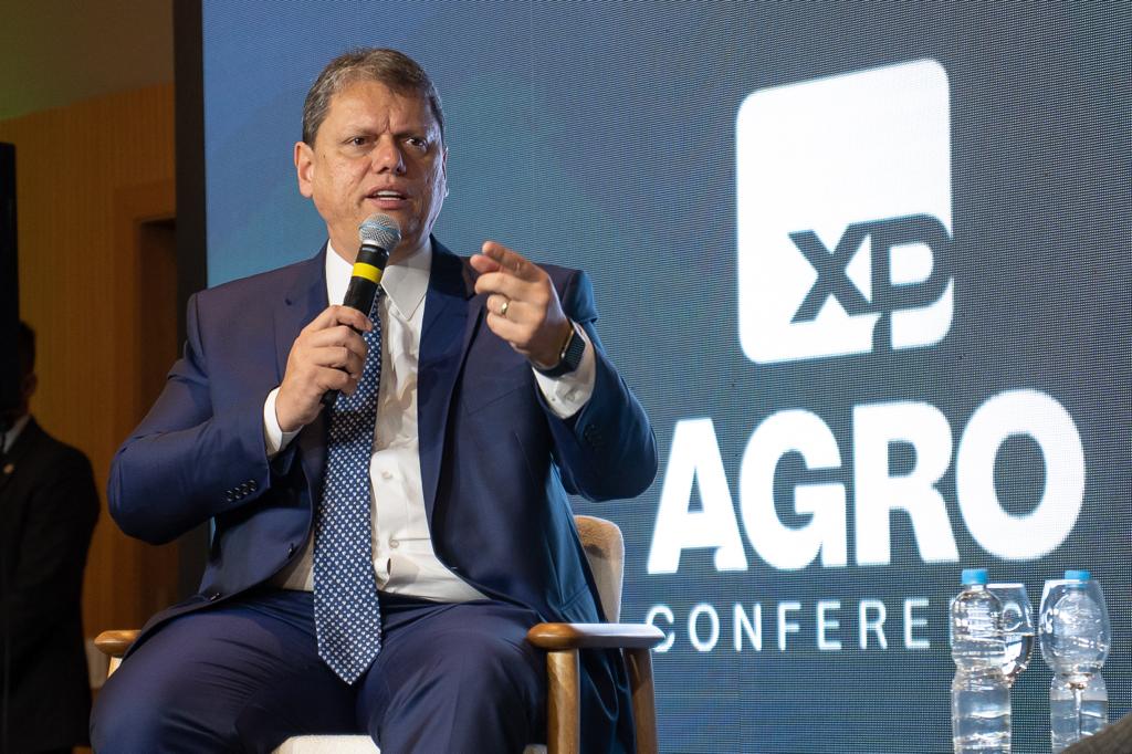 Tarcísio de Freitas, governador de São Paulo, durante a XP Agro Conference 2023 (Leandro França/XP)