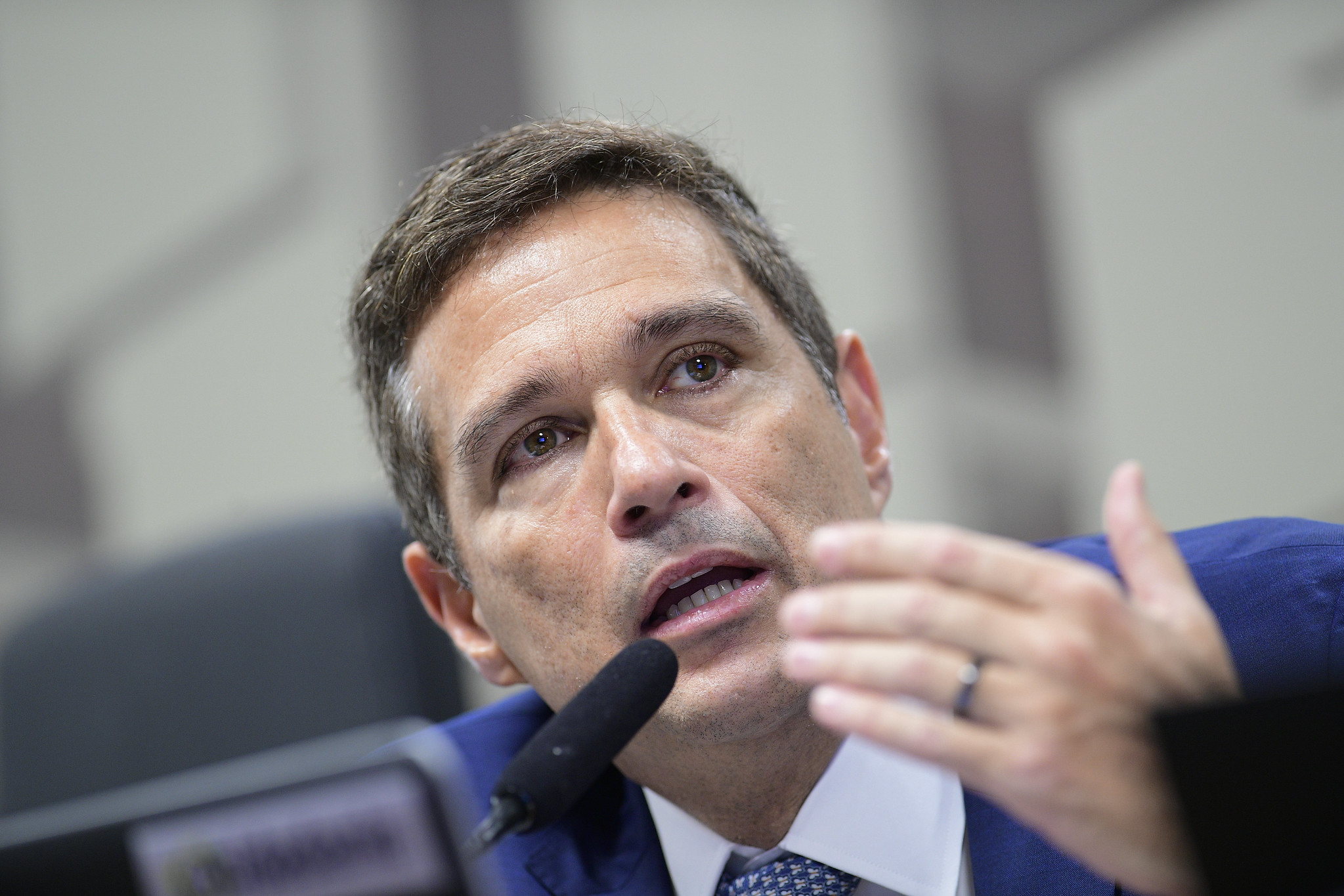 Presidente do Banco Central, Roberto Campos Neto, na CAE do Senado (Foto: Pedro França/Agência Senado) 