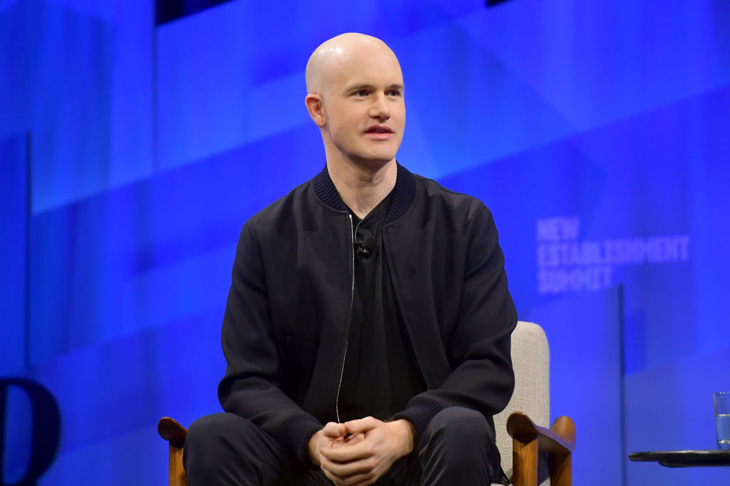 Brian Armstrong, cofundador e CEO da Coinbase (Matt Winkelmeyer/Getty Images para a Vanity Fair)