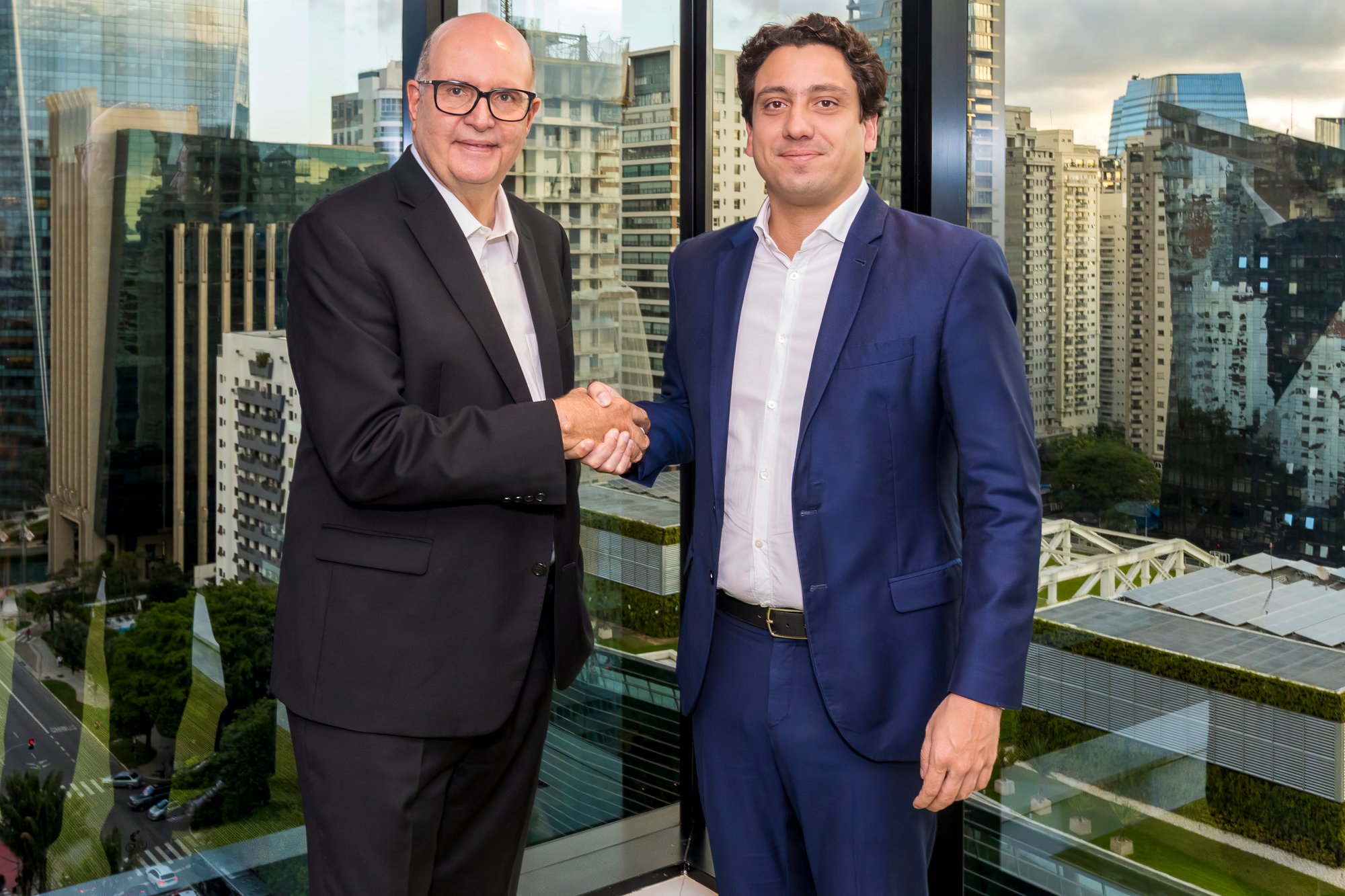 Jefferson De Paula, Presidente da ArcelorMittal Brasil, e Lucas Araripe, da Casa dos Ventos (Foto: Divulgação/ Casa dos Ventos)